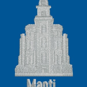 Manti Utah Embroidered LDS Temple Envelope