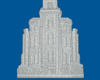 Manti Utah Embroidered LDS Temple Envelope