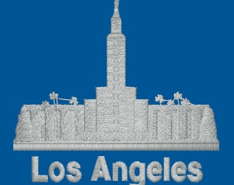 Los Angeles, California Embroidered LDS Temple Handkerchiefs