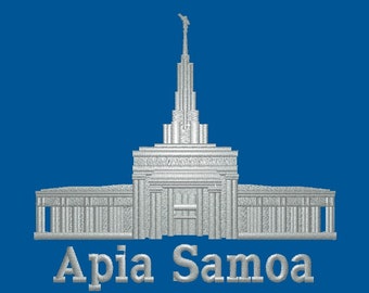 Apia Samoa Embroidered LDS Temple Handkerchiefs