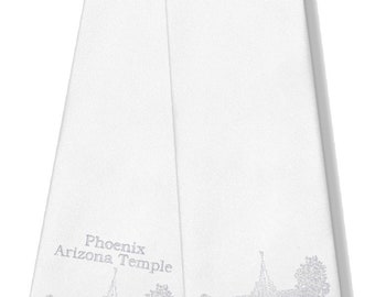 Phoenix Arizona LDS Embroidered Temple Ties