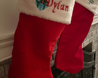 Present and Gingerbread Personalized Stockings