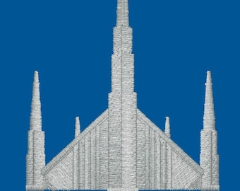 Chicago Illinois Embroidered LDS Temple Envelope