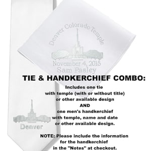 Urdaneta Philippines LDS Embroidered Temple Ties