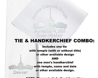 Bangkok Thailand LDS Embroidered Temple Ties