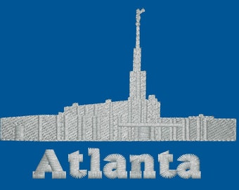 Atlanta, Georgia Embroidered LDS Temple Handkerchiefs
