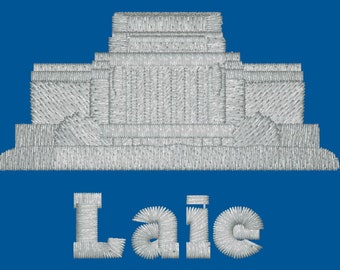 Laie Hawaii LDS Embroidered Temple Ties