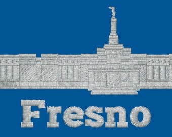 Fresno California LDS Embroidered Temple Ties