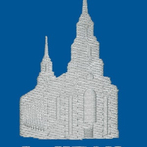 Layton Utah LDS Embroidered Temple Ties