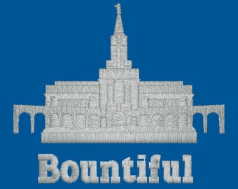 Bountiful Utah Embroidered LDS Temple Envelope