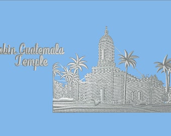 Cobin Guatemala Temple Embroidered LDS Temple Envelope