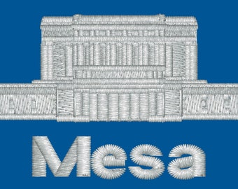 Mesa, Arizona Embroidered LDS Temple Handkerchiefs