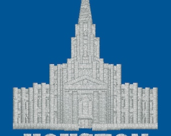 Houston Texas LDS Embroidered Temple Ties