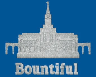 Bountiful, Utah Embroidered LDS Temple Handkerchiefs