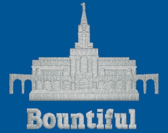 Bountiful, Utah Embroidered LDS Temple Handkerchiefs