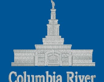 Columbia River Washington LDS Embroidered Temple Ties