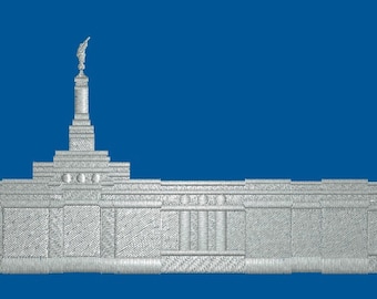 Edmonton Alberta LDS Embroidered Temple Ties
