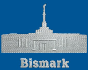 Bismark, North Dakota Embroidered LDS Temple Handkerchiefs