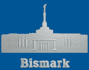 Bismark, North Dakota Embroidered LDS Temple Handkerchiefs