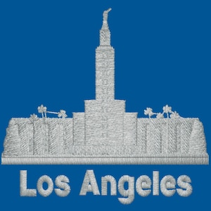 Los Angeles California Embroidered LDS Temple Envelope