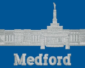 Medford, Oregon Embroidered LDS Temple Handkerchiefs