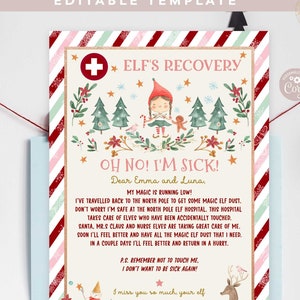 EDITÁVEL Elf Recovery Letter Touched Elf Lost Magic Note Magic Elf Dust Elf Emergency Elf Get Touched Letter Template Download instantâneo 215