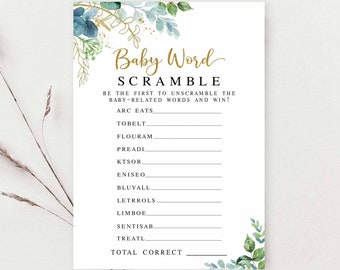 Baby Shower /'Dear Baby/' Advice Cards Rose GoldCopper metallic color scheme