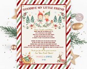 Two Elves Goodbye Letter: Christmas Elf Bye for Now Goodbye Template (Digital Download) 215