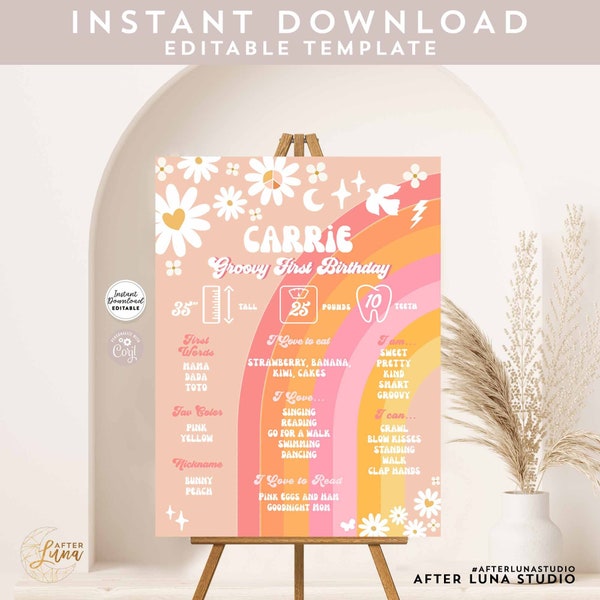 Groovy Birthday - Etsy