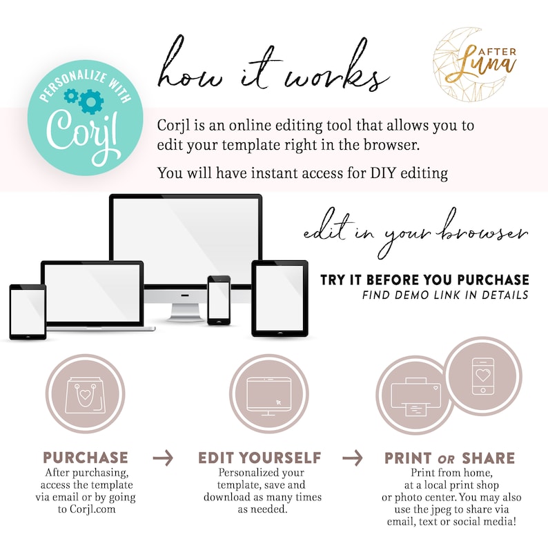 EDITABLE Blush Pink Rose Gold Elephant Baby Shower Invitation Etsy