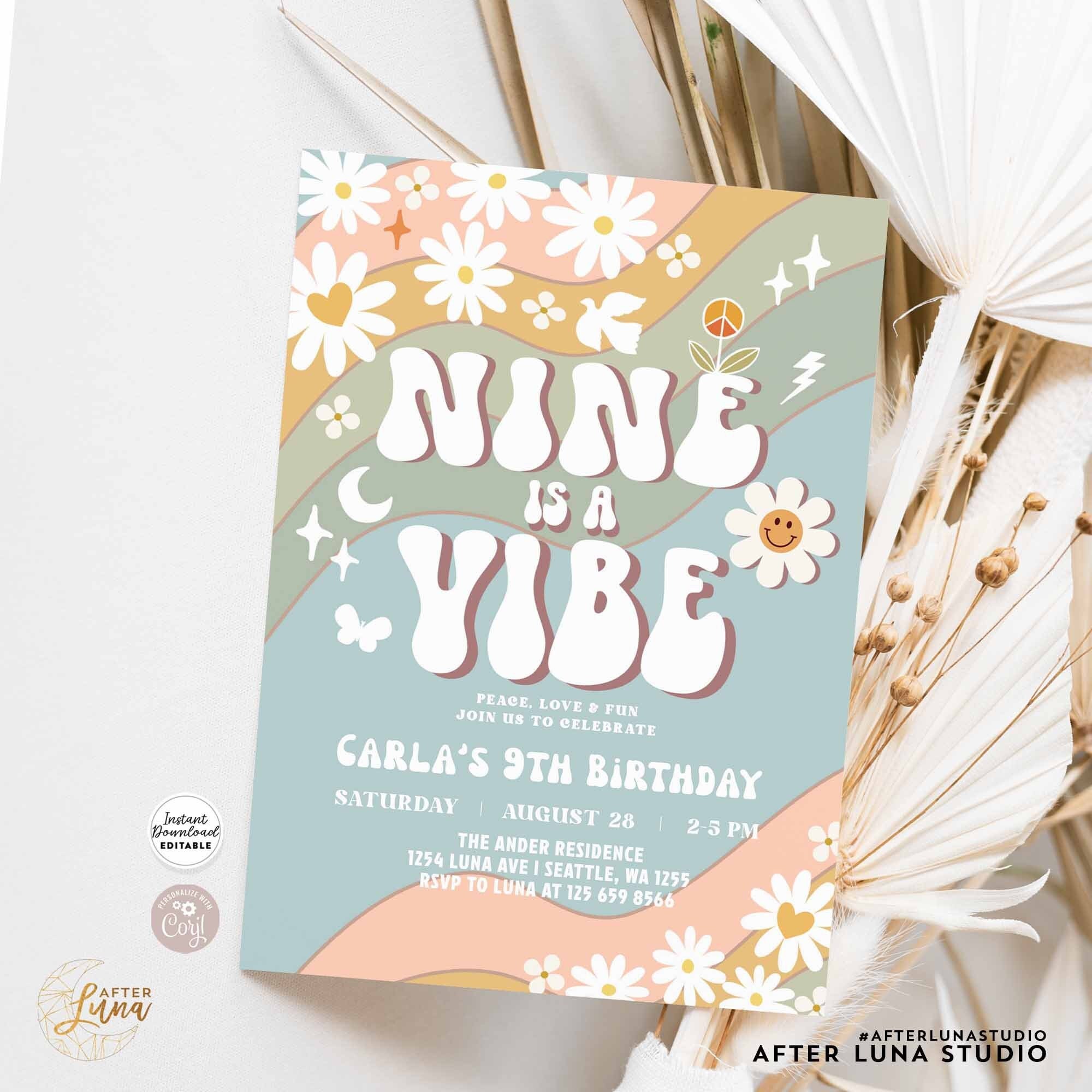 Retro Invitation - Etsy