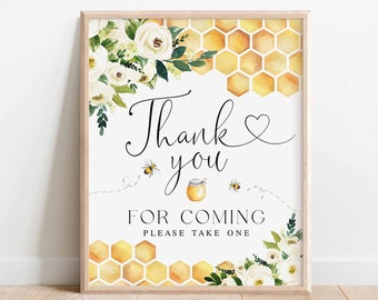 Bee Thank You For Coming Sign Bride To Bee Meant To Bee Wedding Couple Shower Decor Decoration Digital Printable Instant Download 845BR1