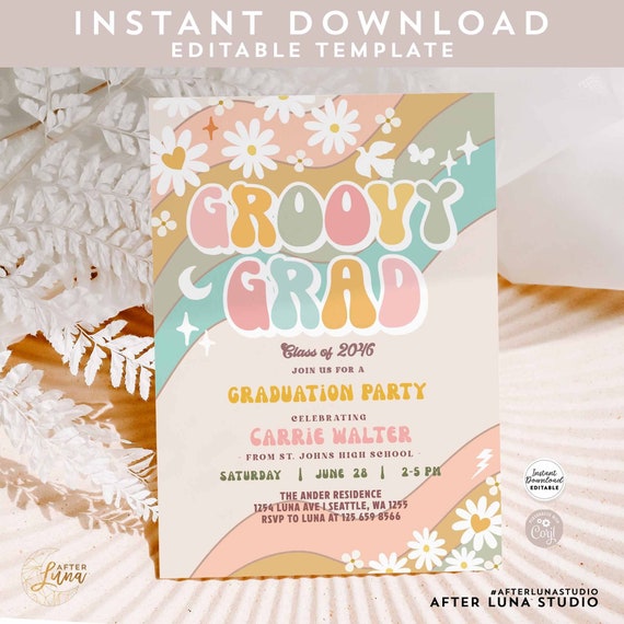 Vintage Graduation Invitations