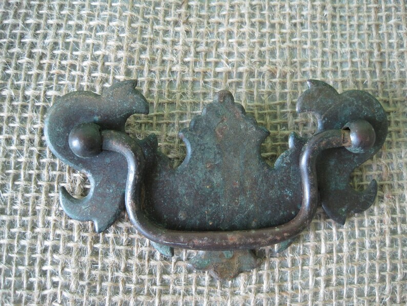 Antique Brass Chippendale Winged Style Drawer Pulls Set of 8 Etsy