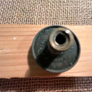 Tiradores con inserciones de madera y anillo exterior de bronce - 3 unidades disponibles - Recuperado (KB338) imagen 3