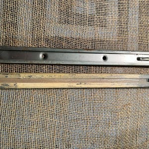 Reclaimed 13-inch Metal Drawer Slide with Wood Center Track (KB261)