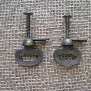 Reclaimed Door Knob Latches - Twist Turn Knob - Lot of 2