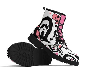 Damen-Ghostface-Lederstiefel – KovenKhaos.com