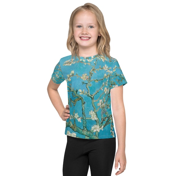 Kids crew neck t-shirt  Vincent van Gogh  Almond Blossom - Art and Fashion