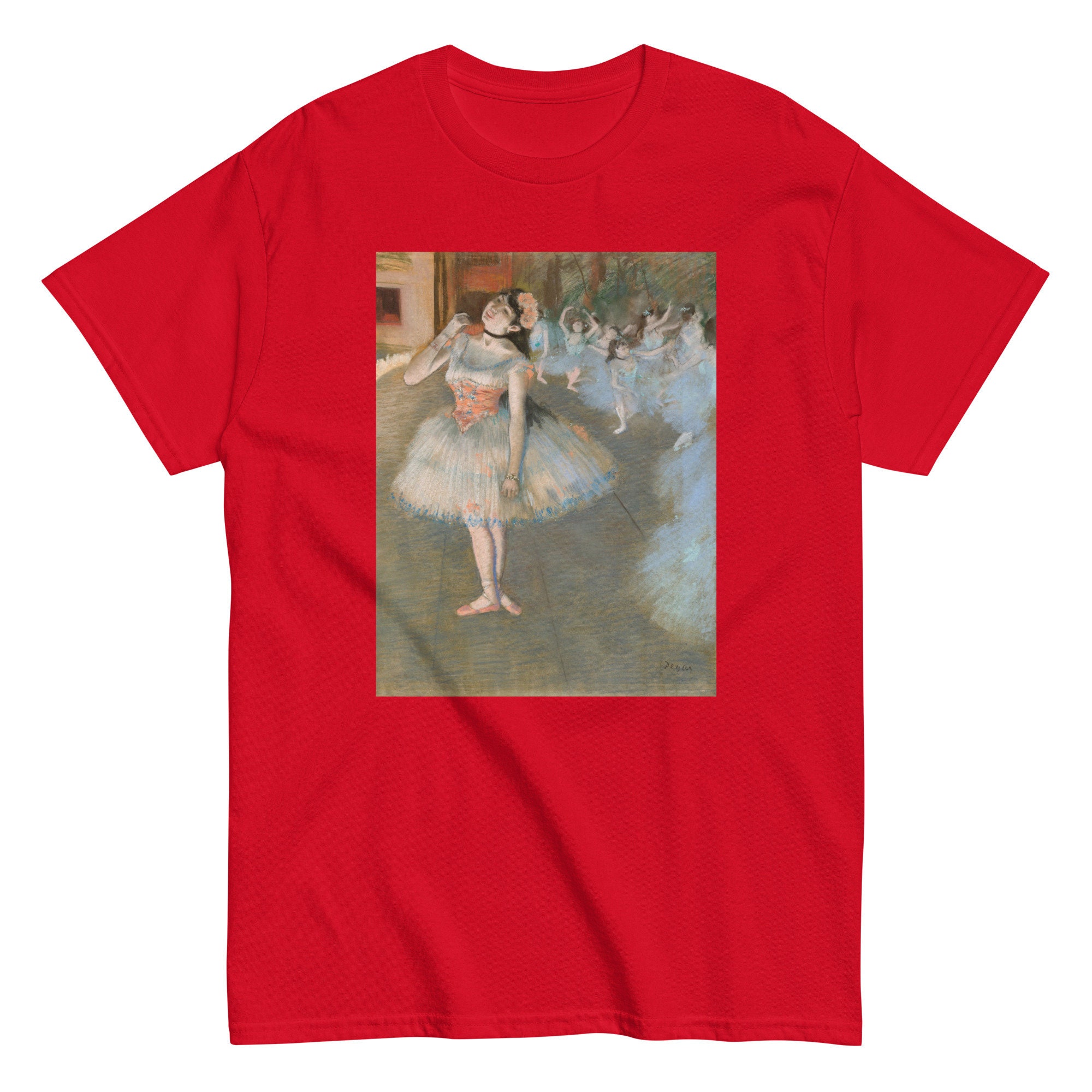 Ballet Star Degas Men's classic tee - Aesthetic Inspired Fashion Vintage Art Print Gift for Art Lover