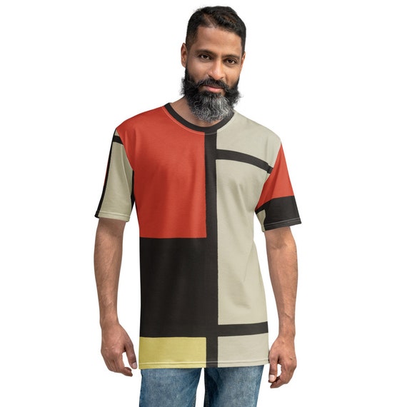 Men's T-shirt. Mondrian, Composition - Fashion Art