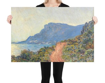 Poster  Claude Monet  La Corniche near Monaco - Aesthetic Inspired Wall Art Vintage Art Print Gift for Art Lover