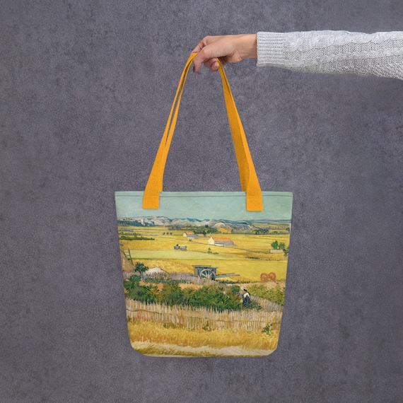 Tote Bag  Vincent van Gogh  The Harvest - Aesthetic Inspired Fashion Vintage Art Print Gift for Art Lover