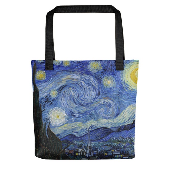 Vincent van Gogh  Starry Night  Tote bag - Aesthetic Inspired Fashion Vintage Art Print Gift for Art Lover