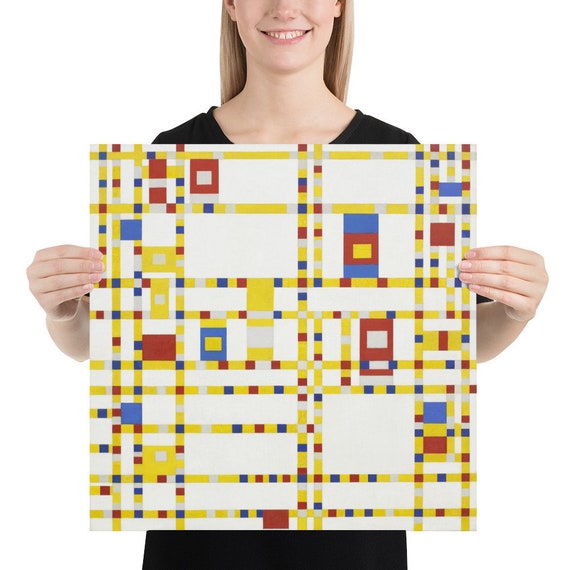 Photo paper poster - Wall Art - Home Decor - Piet Mondrian  Broadway Boogie Woogie - Wall Art Art