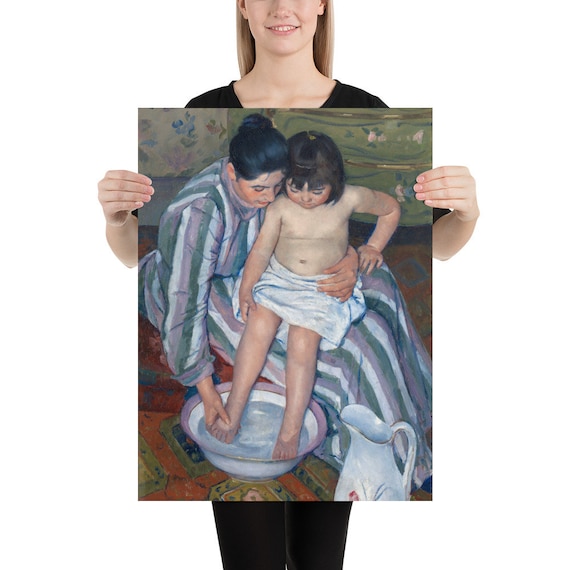 Poster  Mary Cassatt  The Child's Bath - Aesthetic Inspired Wall Art Vintage Art Print Gift for Art Lover