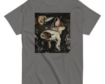 T-shirt classique pour homme « L’Homme-arbre du jardin de Jérôme Bosch » – Un t-shirt d’art surréaliste et historique à porter, cadeau idéal pour les amateurs d’art