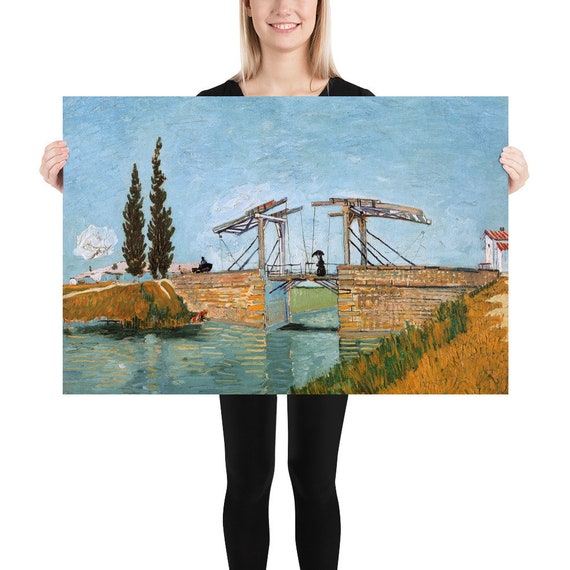 Poster - Wall Art - Home Decor - Vincent van Gogh  Bridge in Landscape France - Wall Art Art