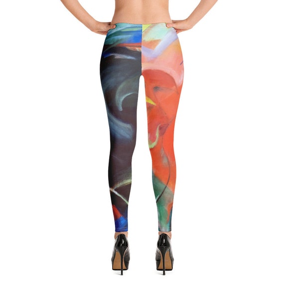 Leggings  Franz Marc  Fighting Forms - Aesthetic Inspired Fashion Vintage Art Print Gift for Art Lover