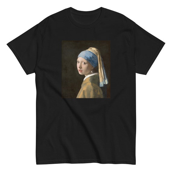 Girl Earring Vermeer Men's classic tee - Aesthetic Inspired Fashion Vintage Art Print Gift for Art Lover